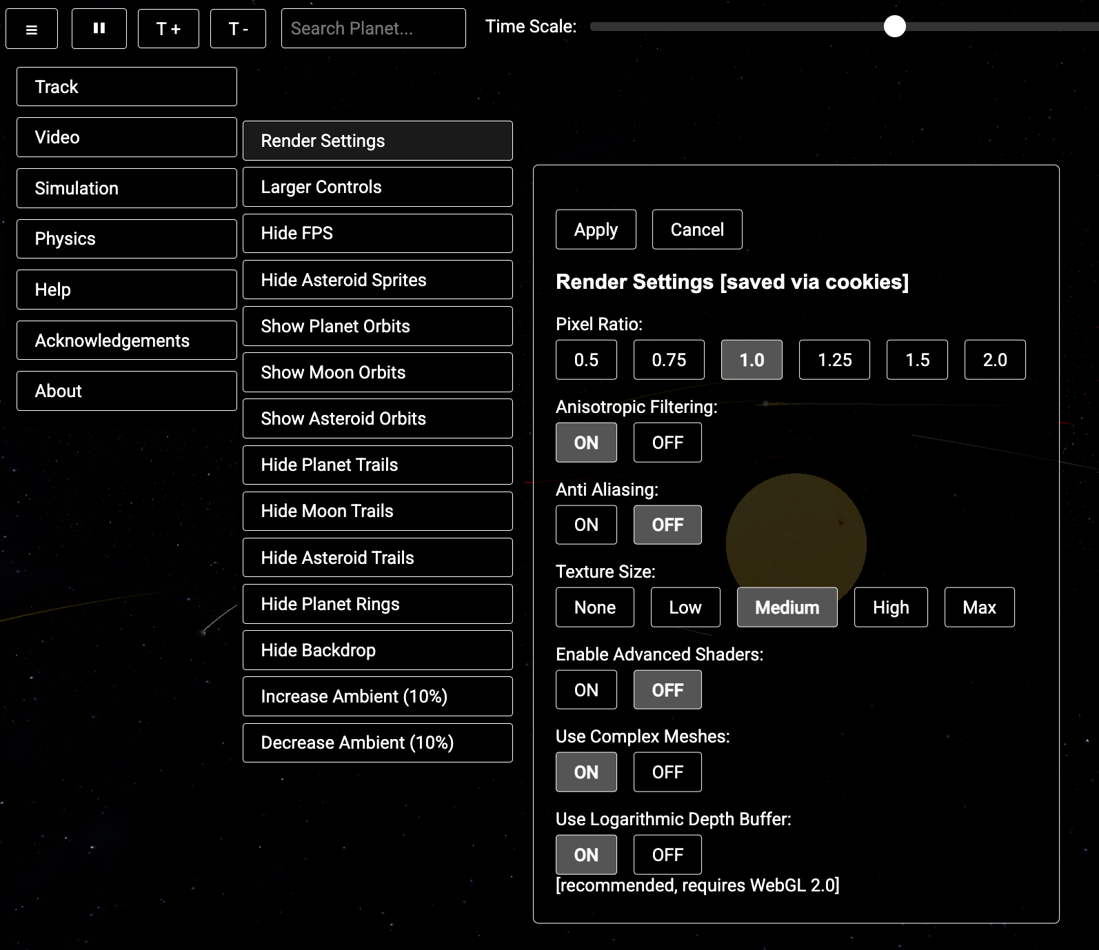 Render Settings Example